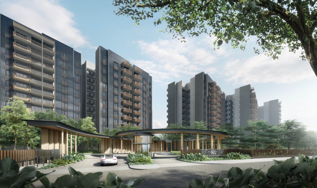 Ki Residences at Brookvale entrance, Clementi, Singapore