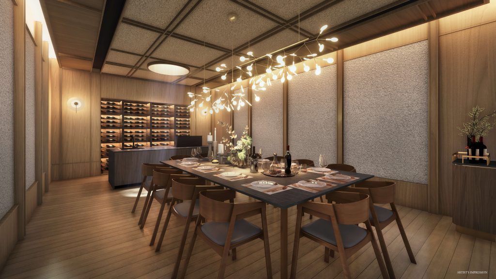 Ki Residences at Brookvale gourmet dining dining area, Clementi, Singapore