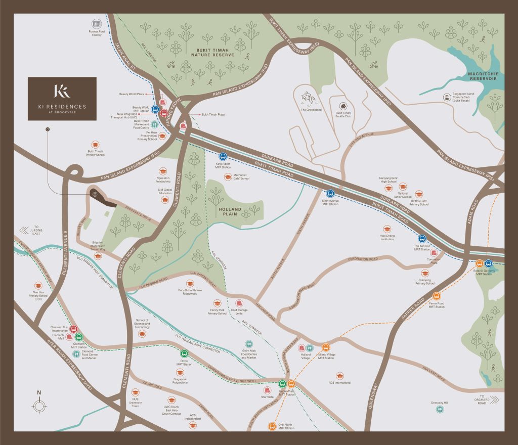 Ki Residences at Brookvale location map, Clementi, Singapore