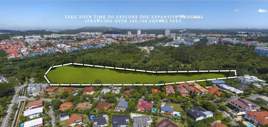 Ki Residences at Brookvale site aerial view, Clementi, Singapore