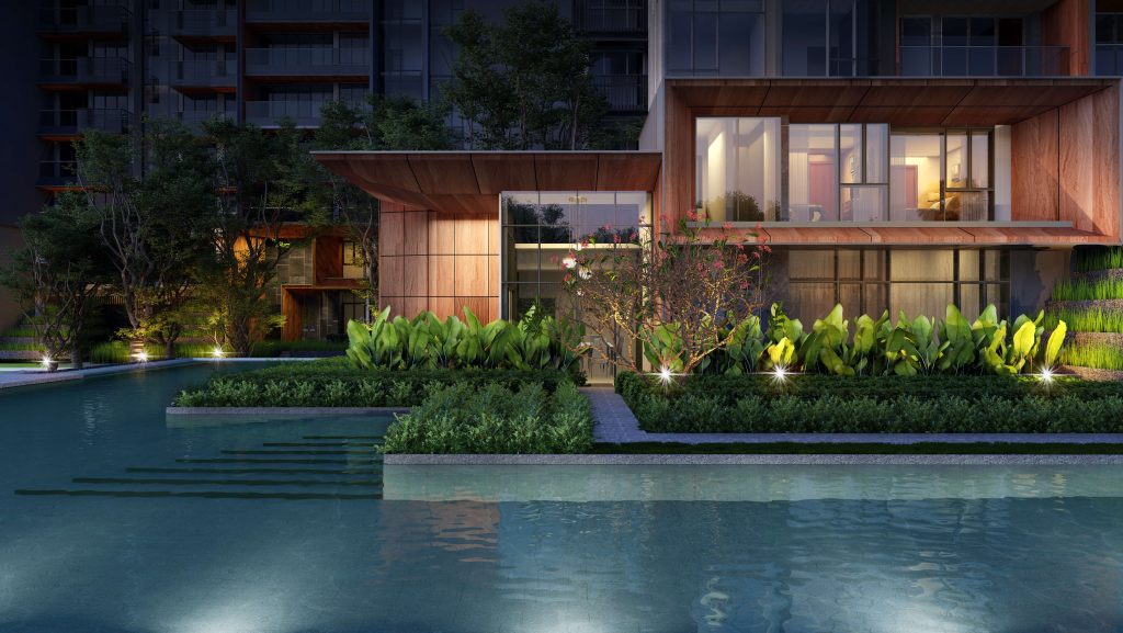 Leedon Green landscaped garden, Bukit Timah, Singapore