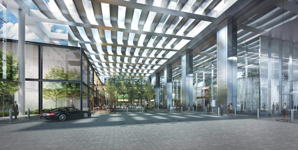 Midtown Bay arrival area lobby, Downtown Core, Singapore
