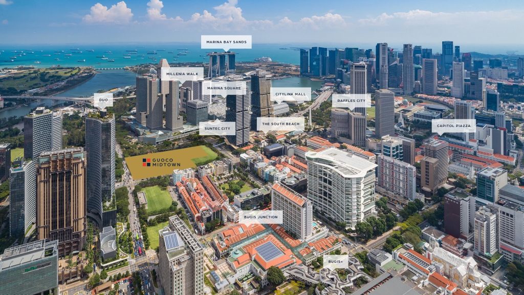 Midtown Bay rochor landmarks, Downtown Core, Singapore