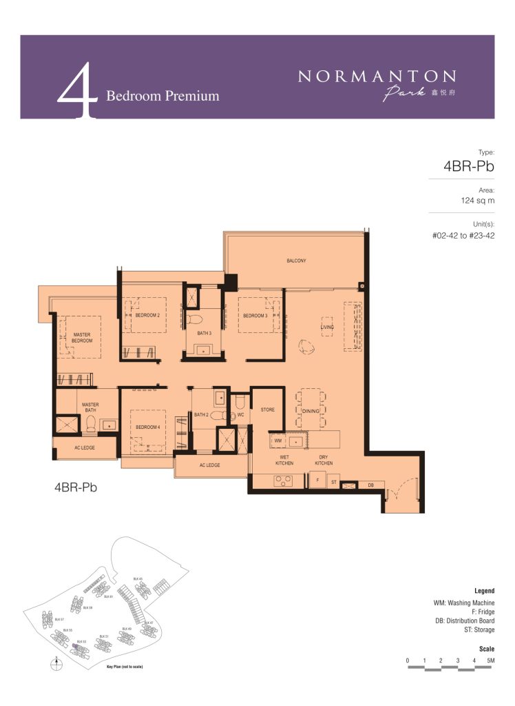 Normanton Park floor plan, 1335 sqft, Queenstown, Singapore