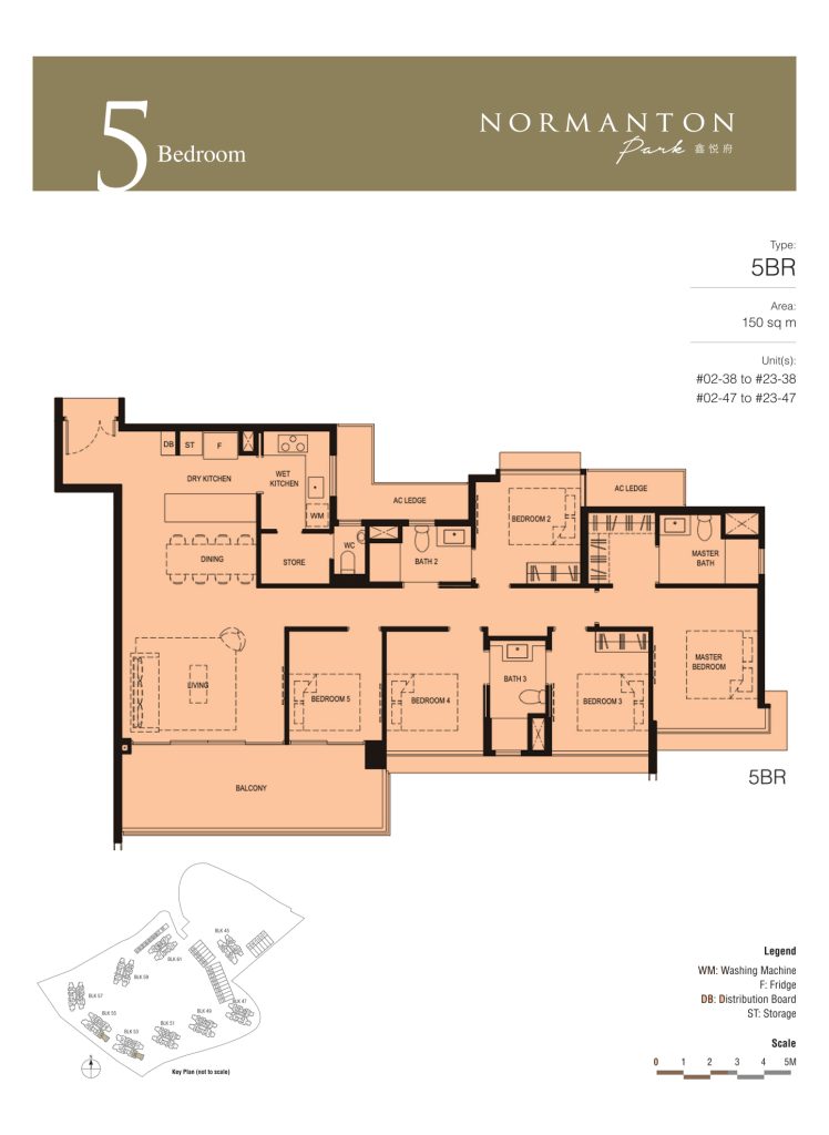 Normanton Park floor plan, 1615 sqft, Queenstown, Singapore