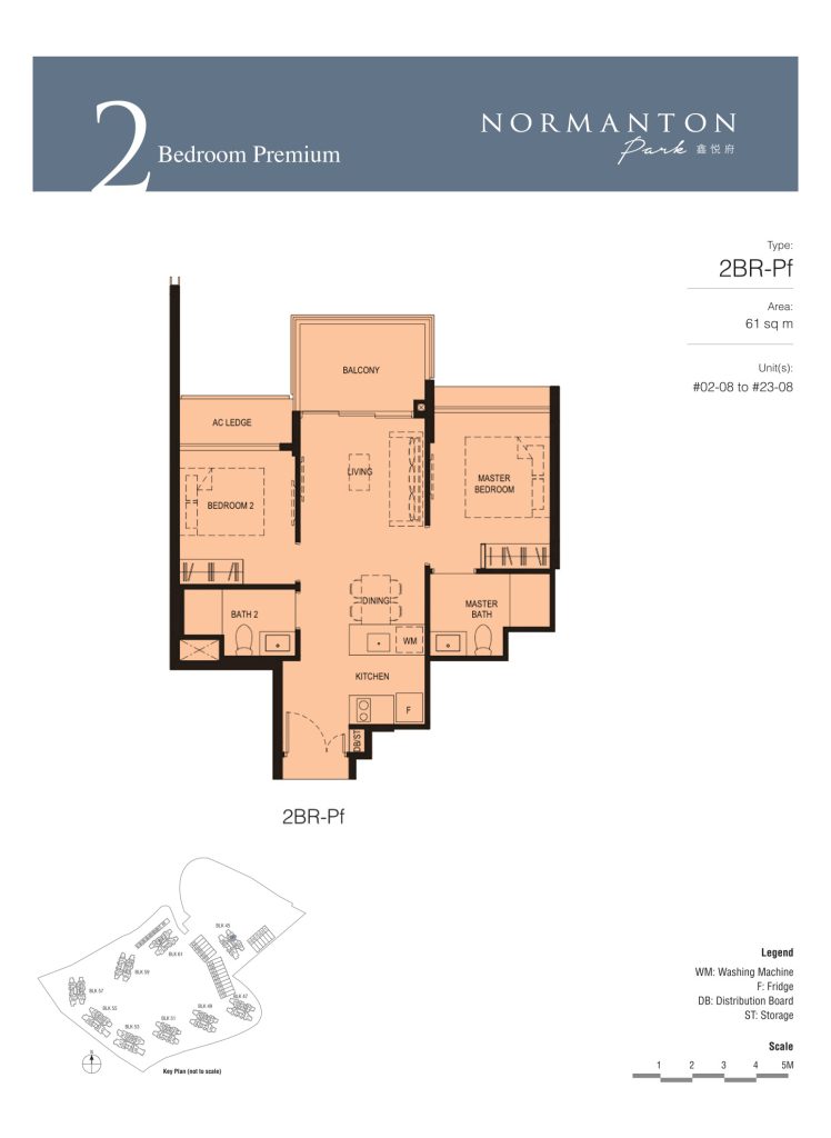 Normanton Park floor plan, 657 sqft, Queenstown, Singapore
