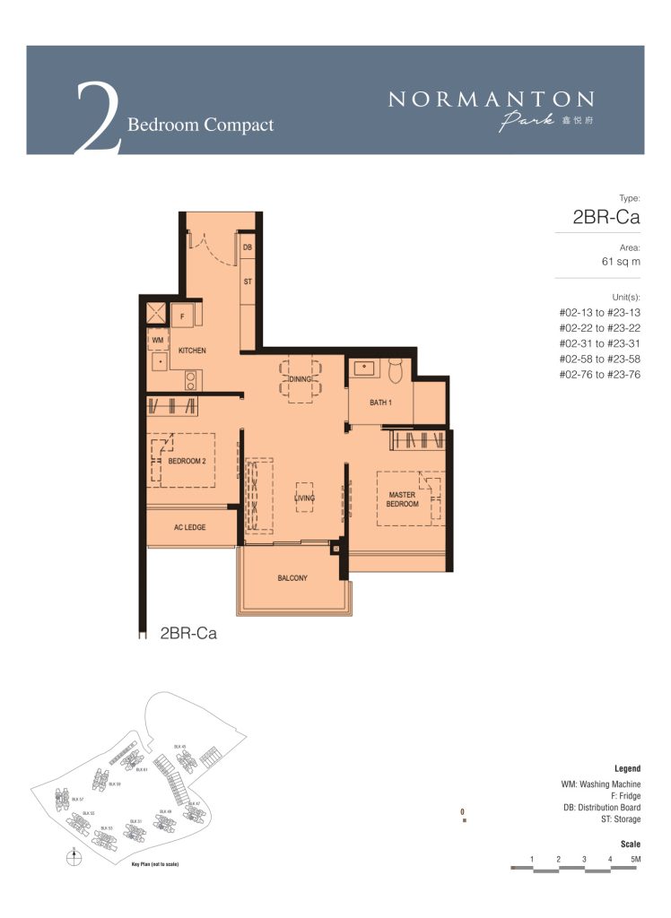 Normanton Park floor plan, 657 sqft, Queenstown, Singapore