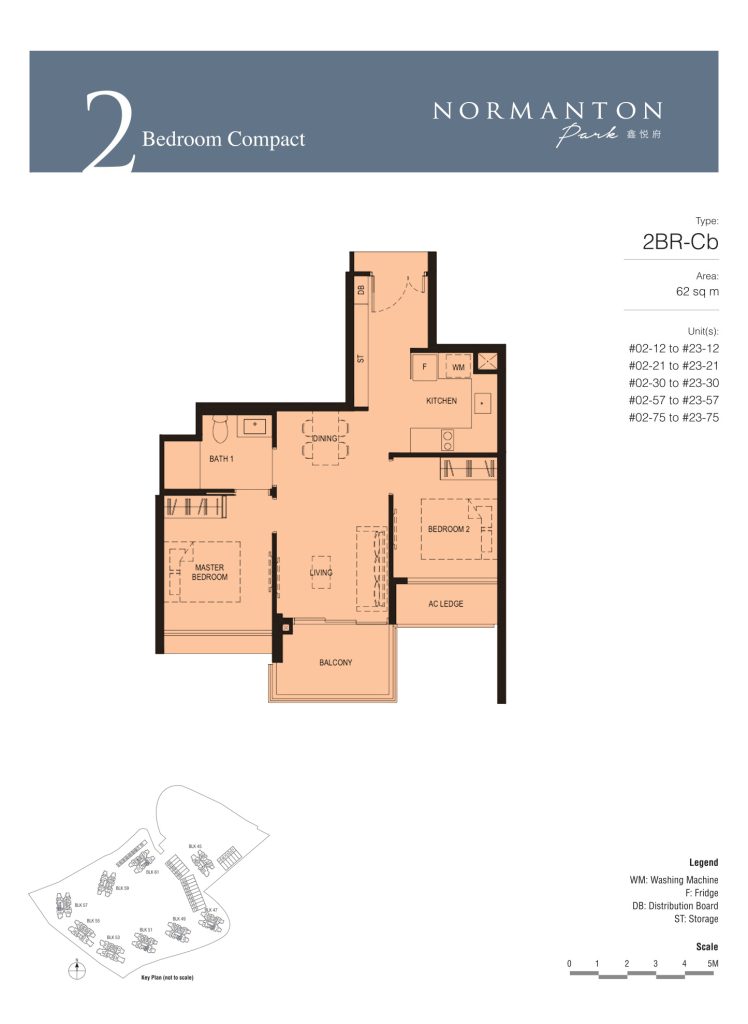 Normanton Park floor plan, 667 sqft, Queenstown, Singapore