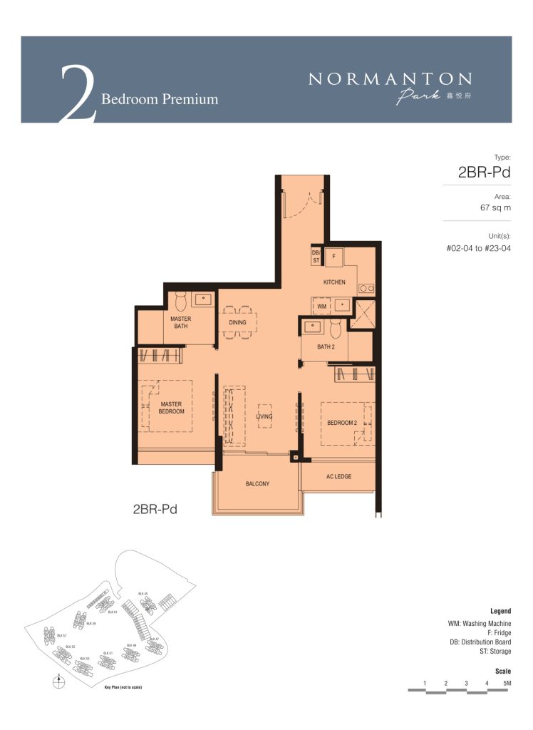 Normanton Park floor plan, 721 sqft, Queenstown, Singapore