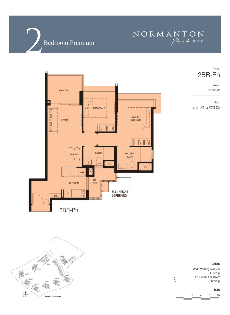 Normanton Park floor plan, 764 sqft, Queenstown, Singapore