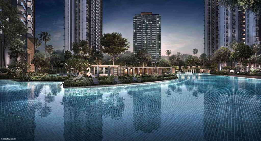 Normanton Park swimming pool, Queenstown, Singapore