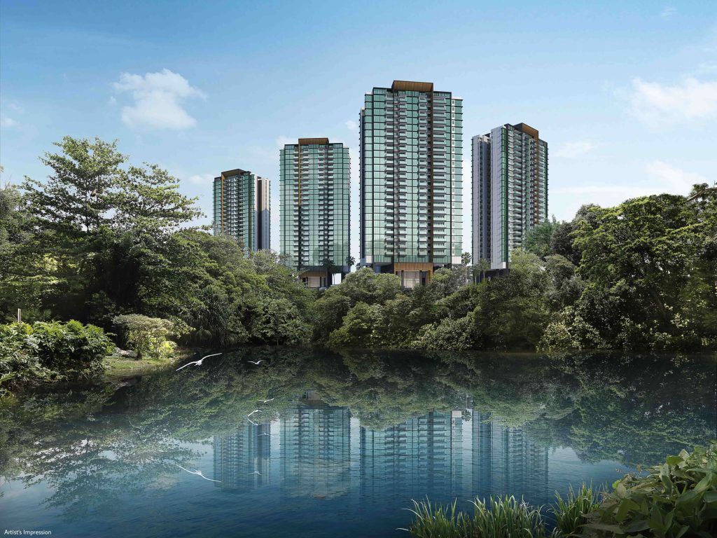 Normanton Park tower lake view view, Queenstown, Singapore