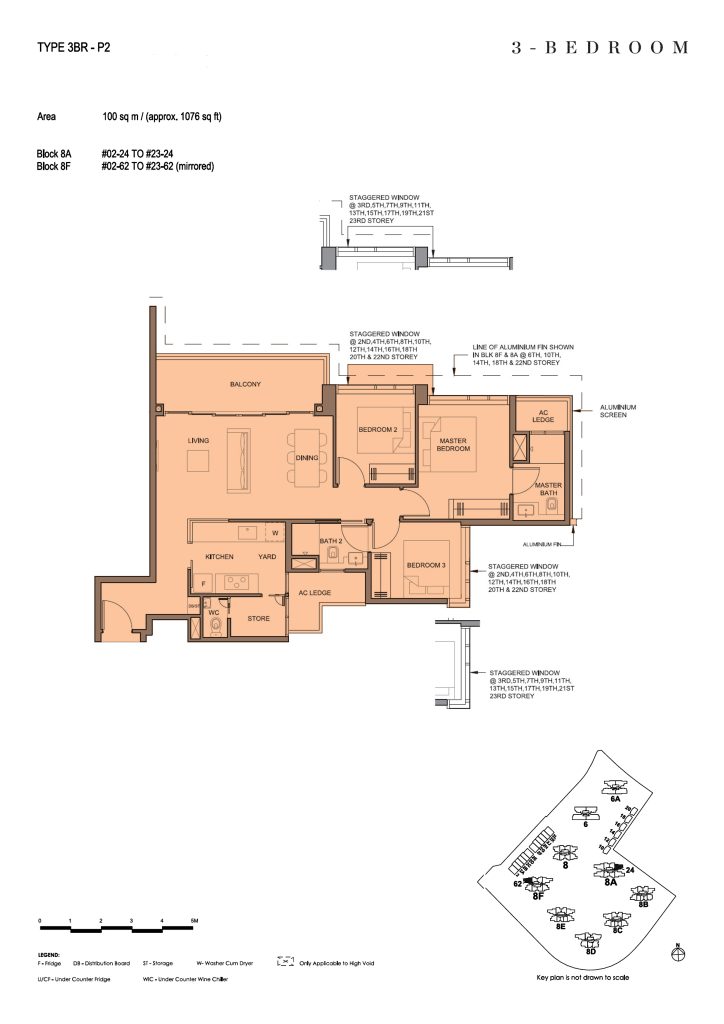 Parc Clematis floor plan, 1076 sqft, Clementi, Singapore