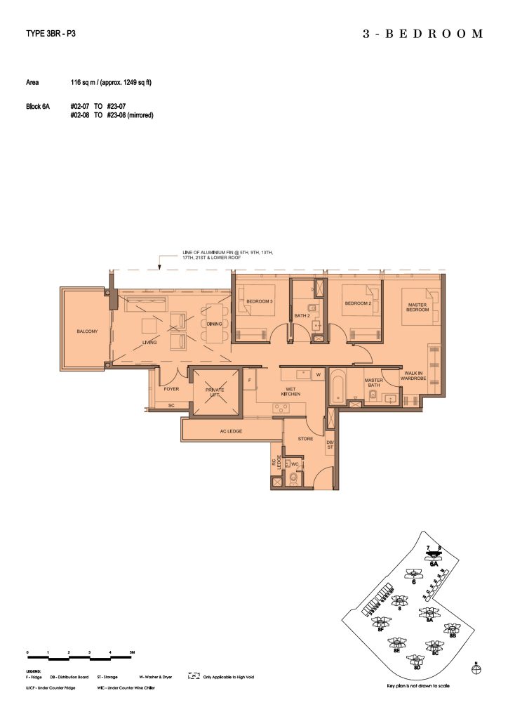 Parc Clematis floor plan, 1249 sqft, Clementi, Singapore