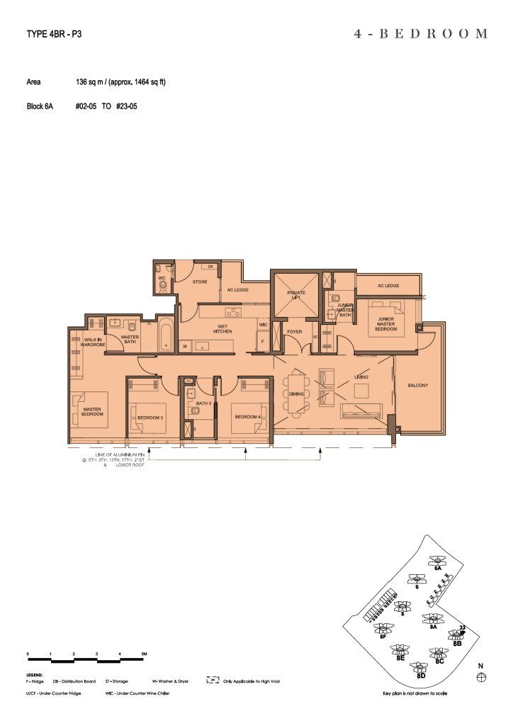Parc Clematis floor plan, 1464 sqft, Clementi, Singapore
