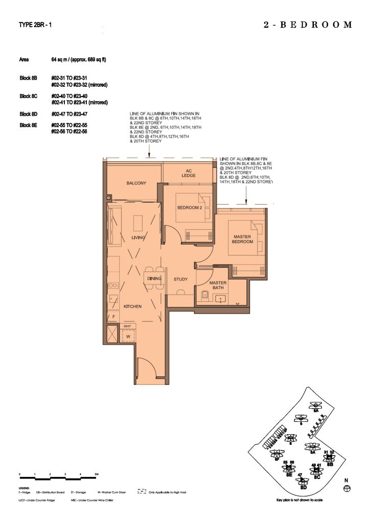 Parc Clematis floor plan, 689 sqft, Clementi, Singapore