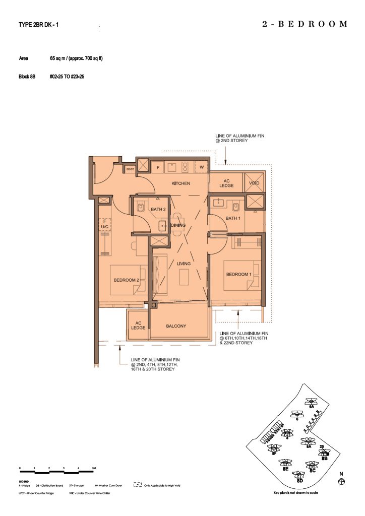 Parc Clematis floor plan, 700 sqft, Clementi, Singapore