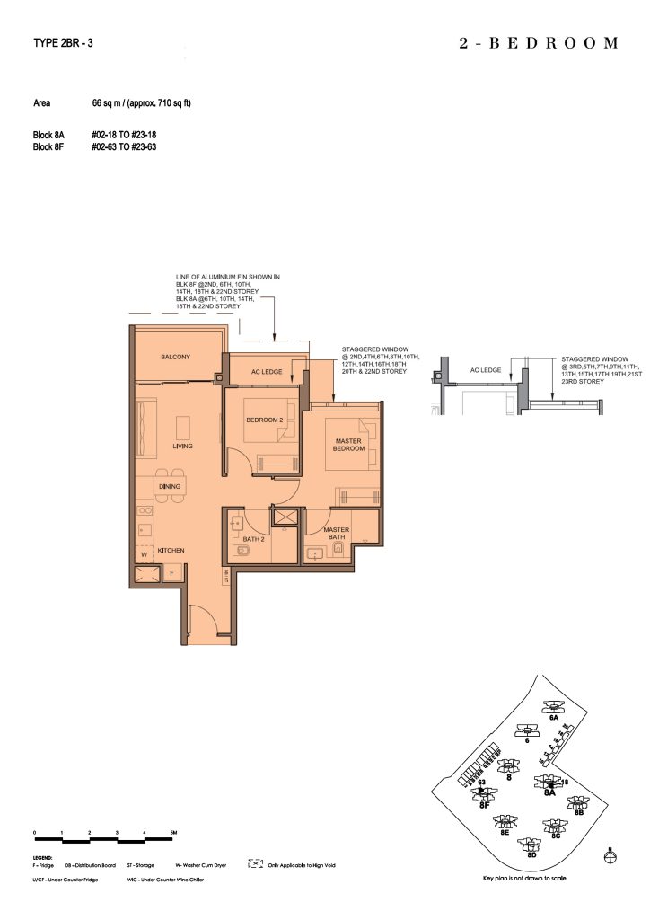 Parc Clematis floor plan, 710 sqft, Clementi, Singapore