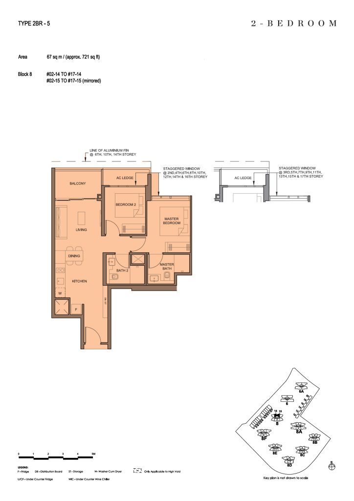 Parc Clematis floor plan, 721 sqft, Clementi, Singapore