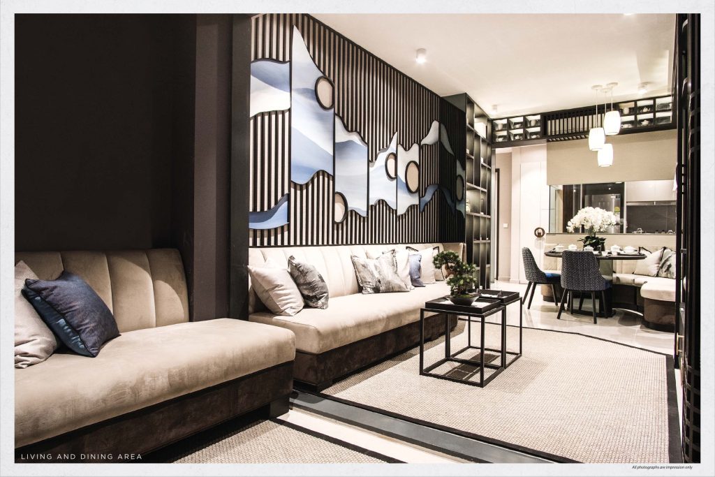 Parc Clematis living room, Clementi, Singapore
