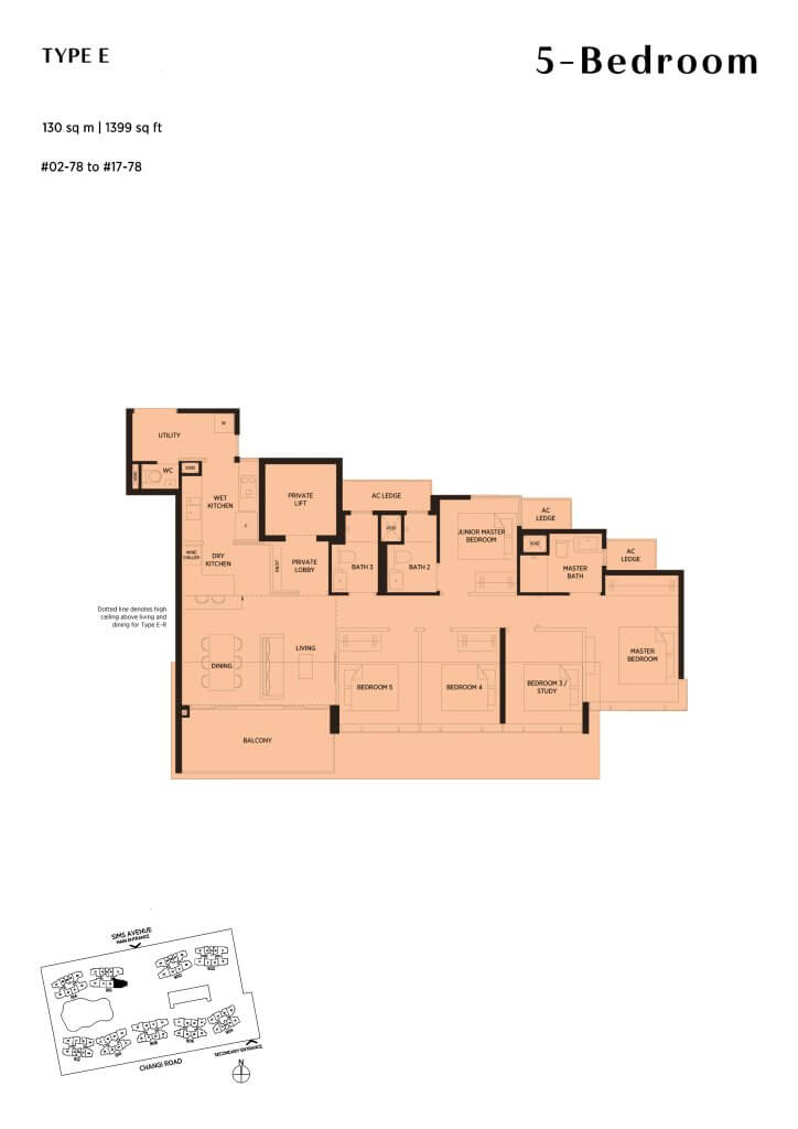 Parc Esta floor plan, 1399 sqft, Geylang, Singapore