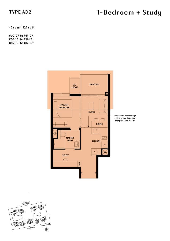 Parc Esta floor plan, 527 sqft, Geylang, Singapore