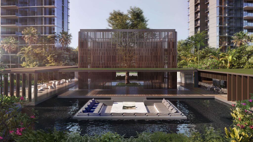 Parc Esta sunken lounge, Geylang, Singapore