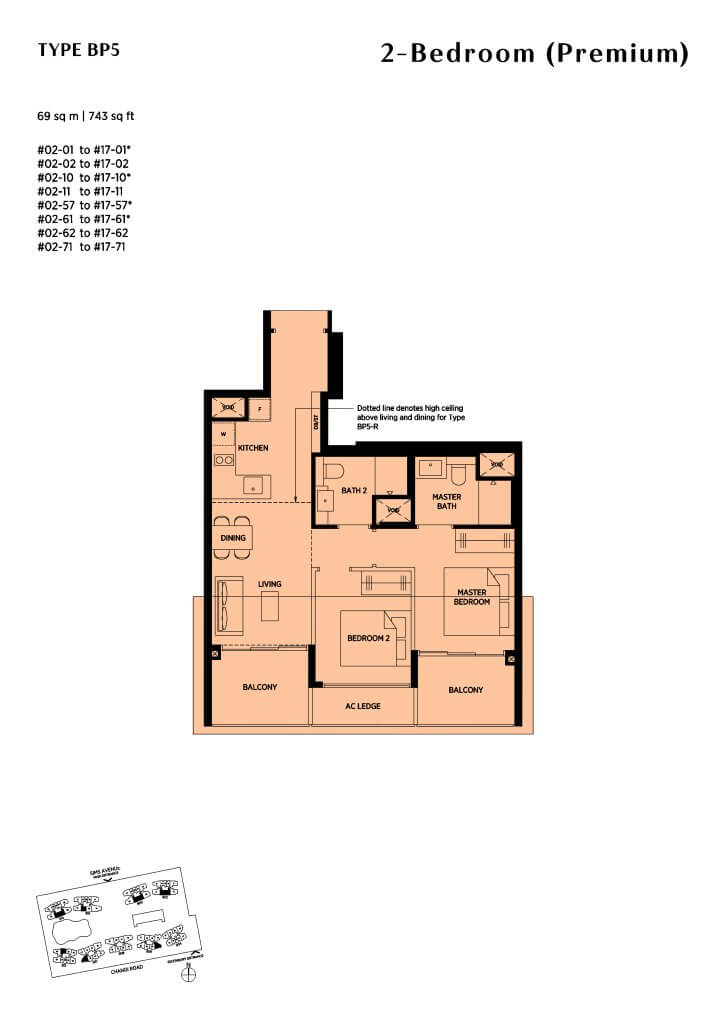 Parc Esta floor plan, 743 sqft, Geylang, Singapore