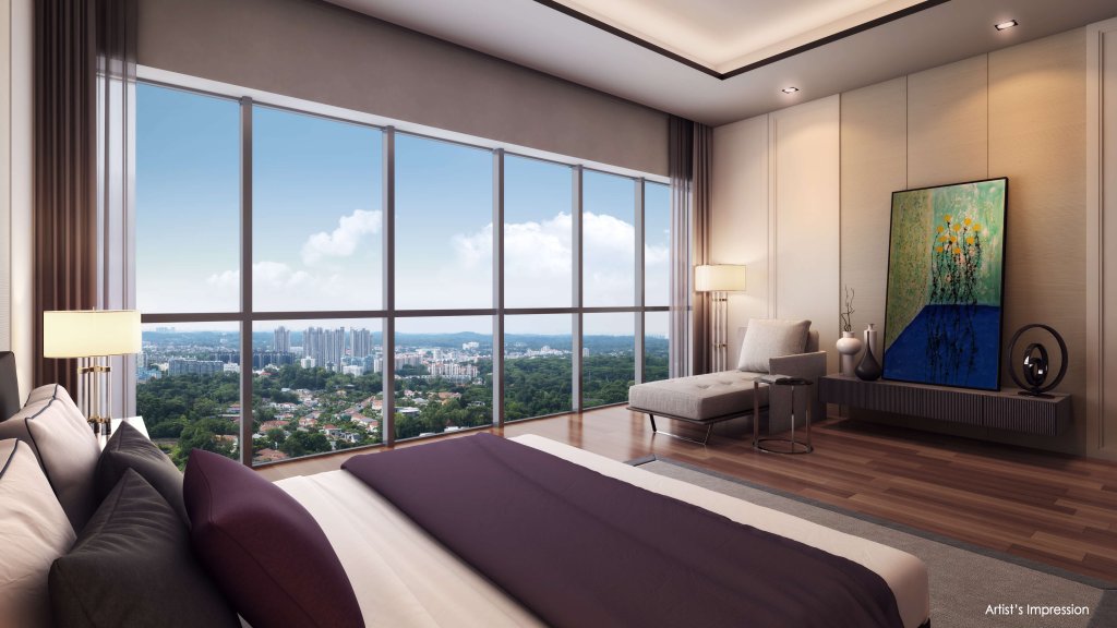 Queens Peak bedroom, Queenstown, Singapore