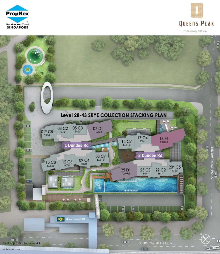 Queens Peak Site Map (Skye Collection)