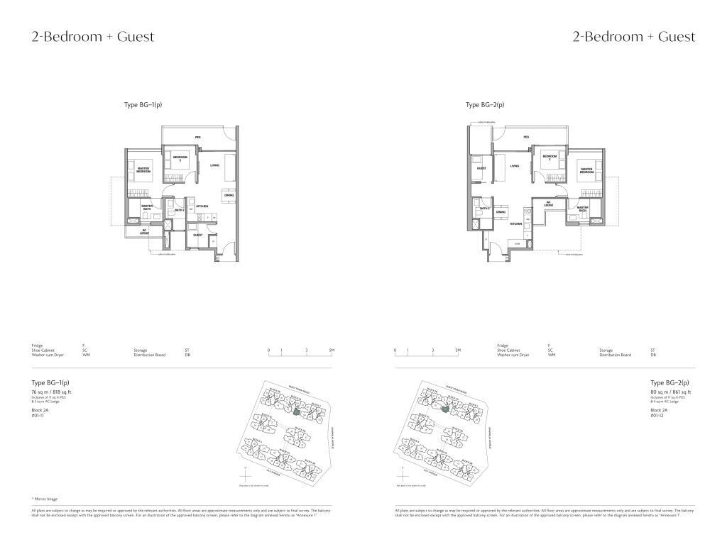 Royalgreen floor plan full brochure, Type RG
