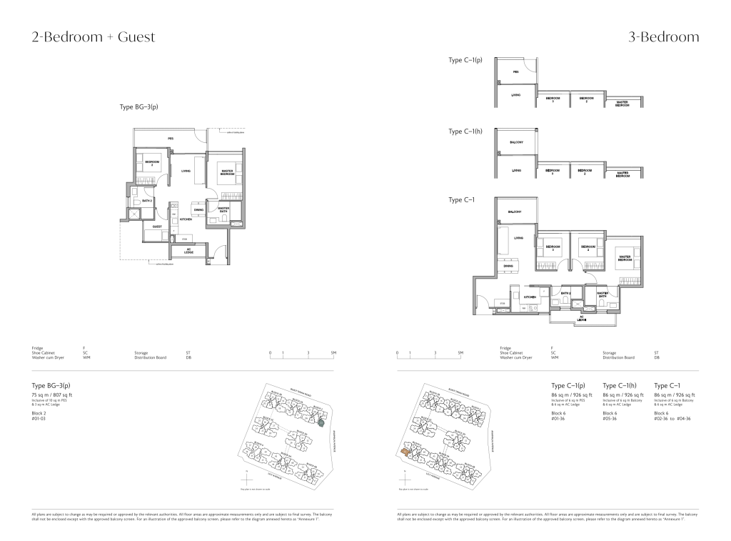Royalgreen floor plan full brochure, Type RG