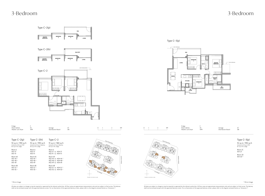 Royalgreen floor plan full brochure, Type RG