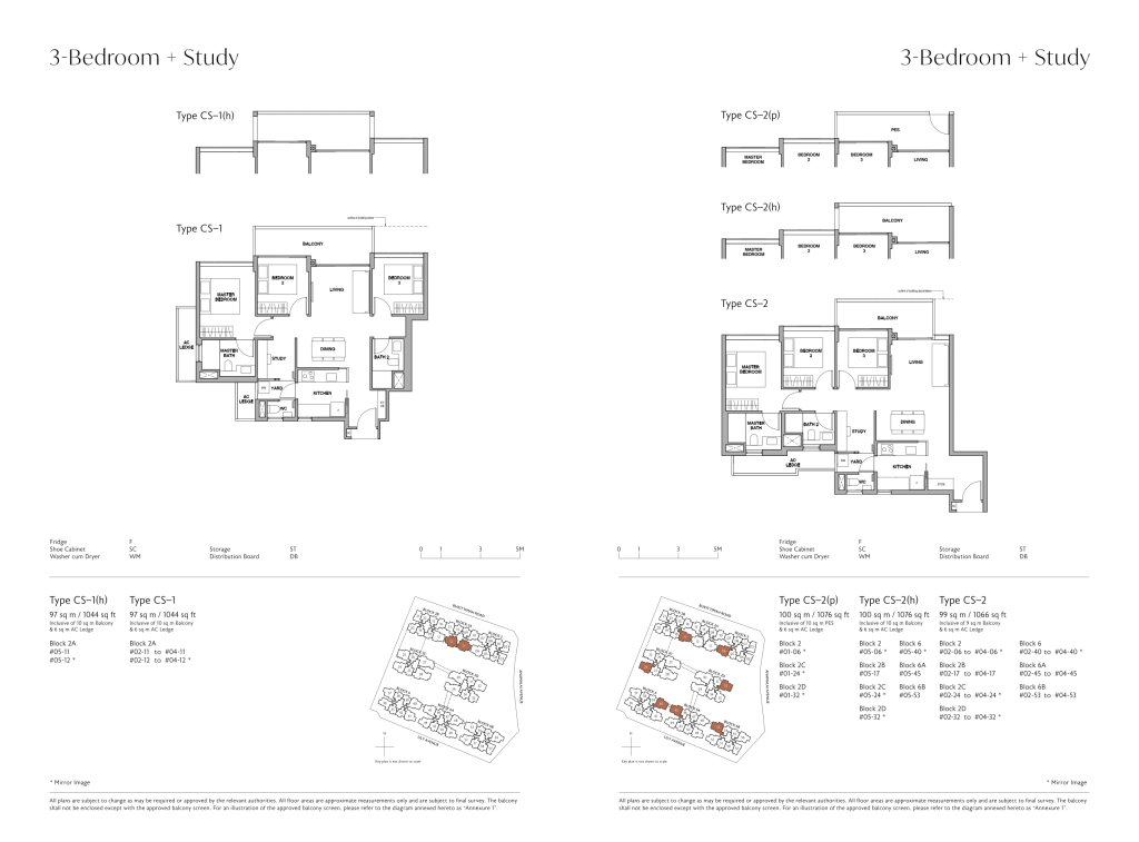 Royalgreen floor plan full brochure, Type RG