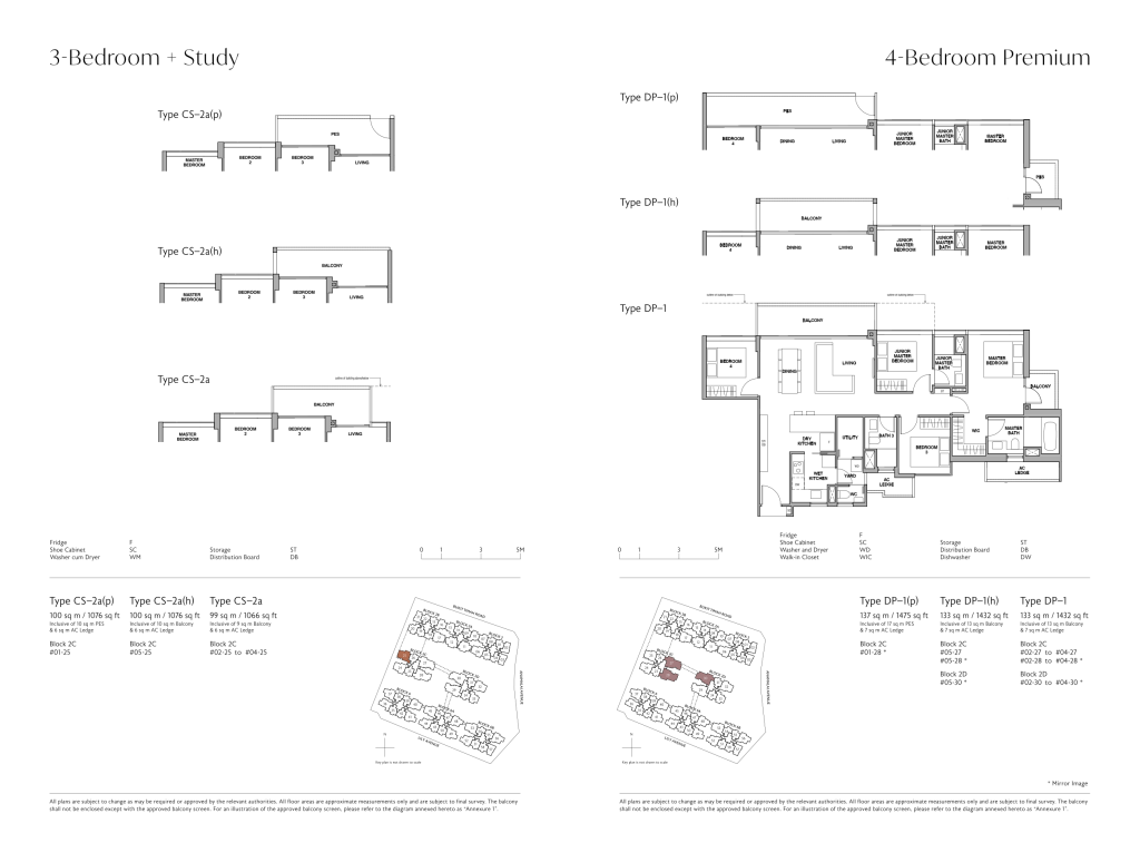 Royalgreen floor plan full brochure, Type RG
