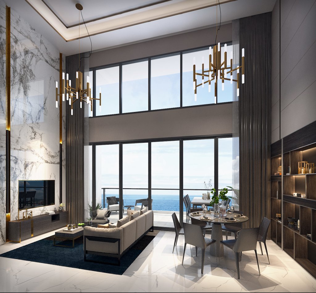 Sky Everton living room, Bukit Merah, Singapore
