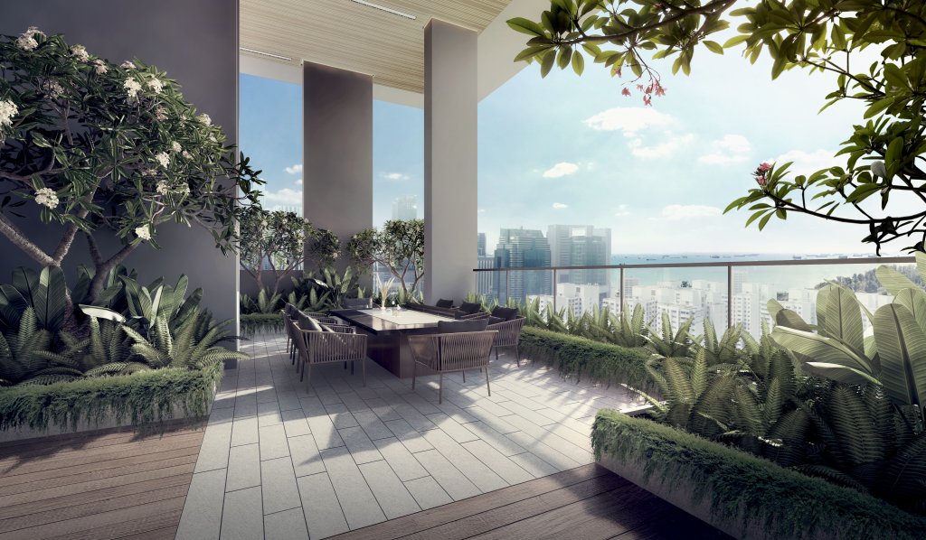 Sky Everton roof terrace, Bukit Merah, Singapore