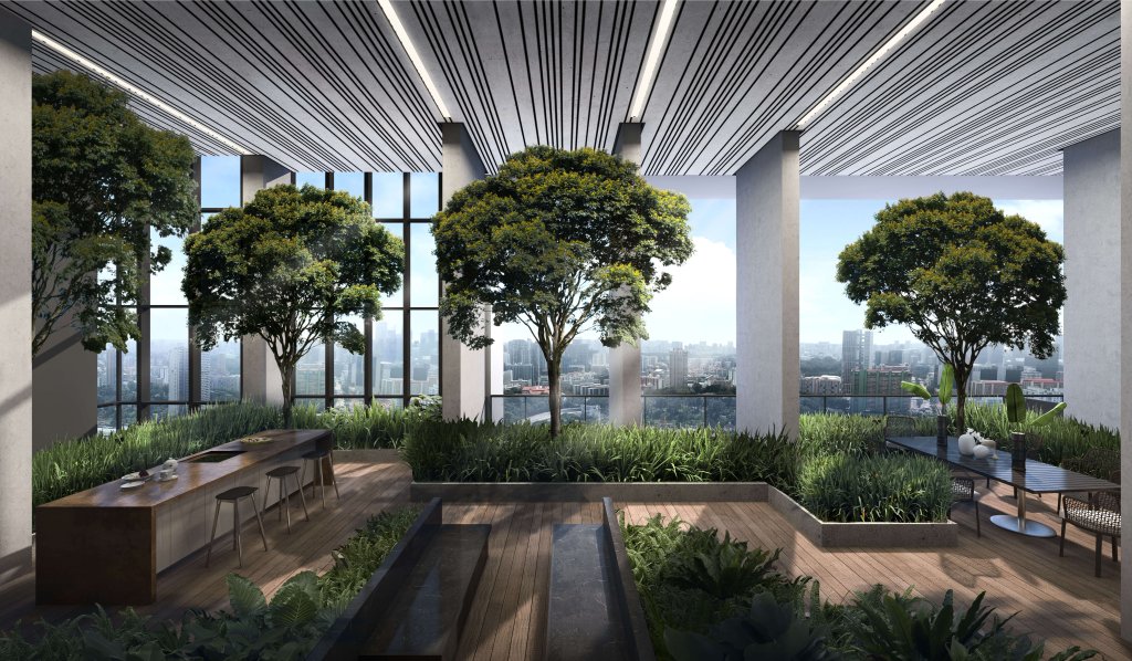 Sky Everton roof terrace, Bukit Merah, Singapore