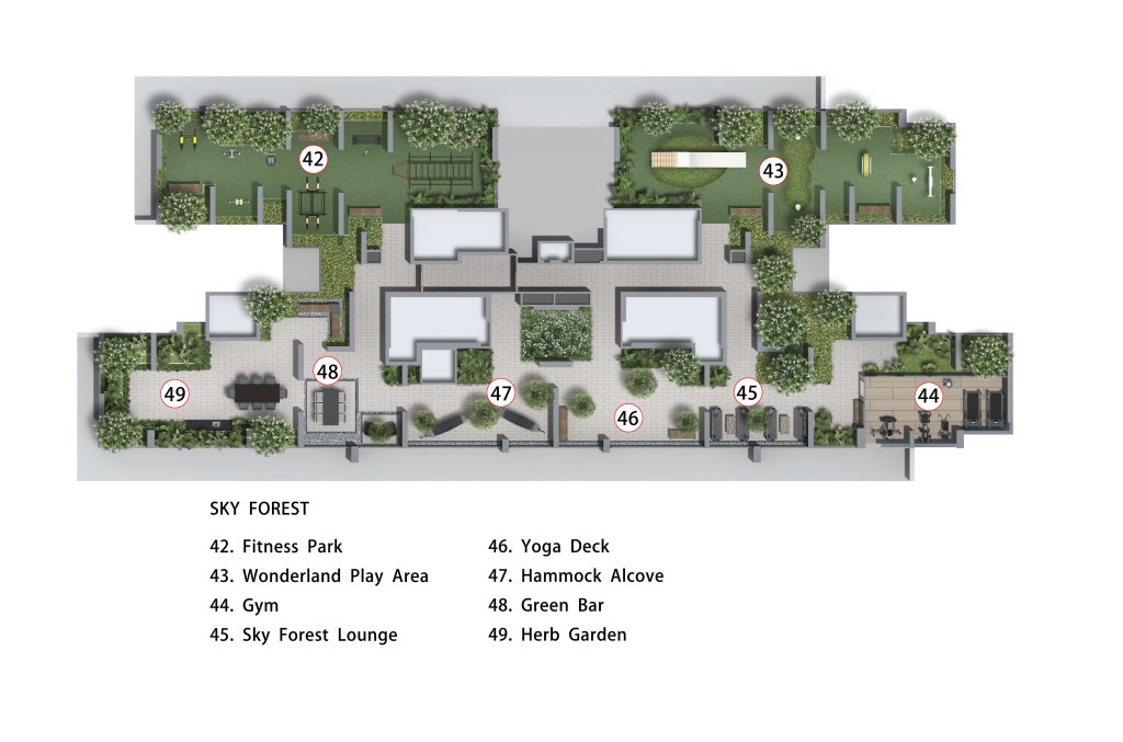 Sky Everton site plan facilities, Bukit Merah, Singapore