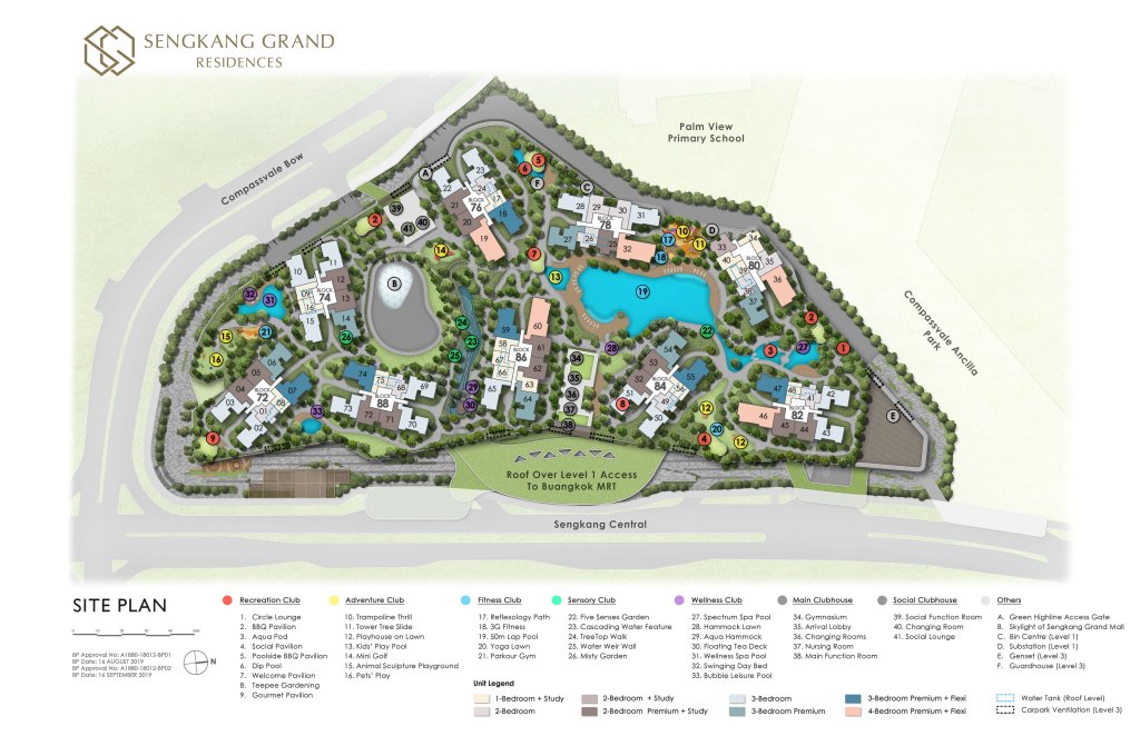 Sengkang Grand Residences site plan, Sengkang, Singapore