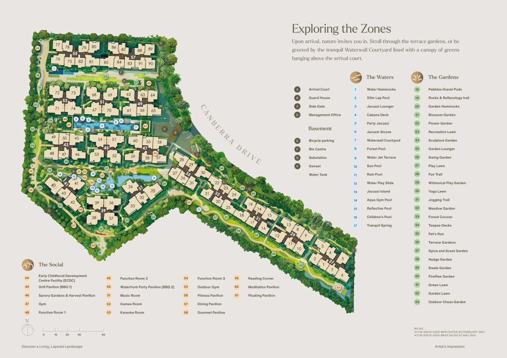 The Watergardens at Canberra location map, Sembawang, Singapore