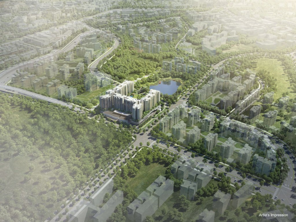 The Woodleigh Residences aerial view, Toa Payoh, Singapore
