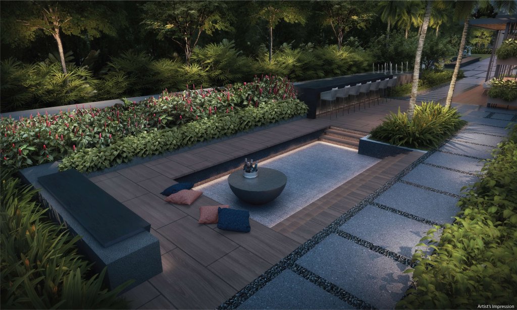 The Commodore sunken lounge, Sembawang, Singapore