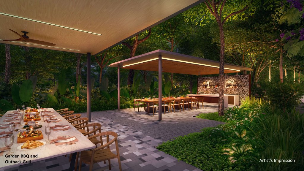 The Florence Residences BBQ pavilion pavilion, Hougang, Singapore