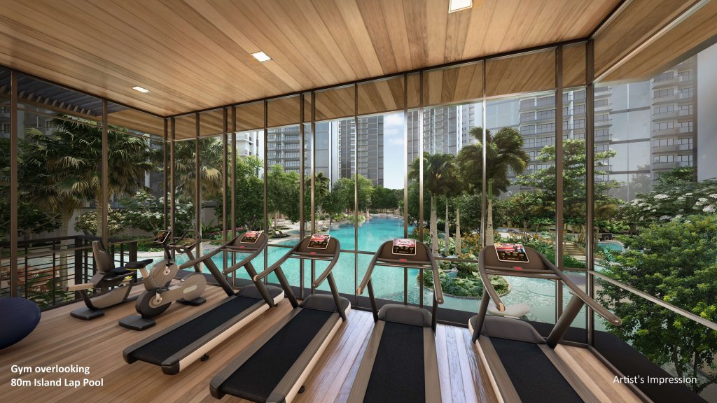 The Florence Residences gym, Hougang, Singapore