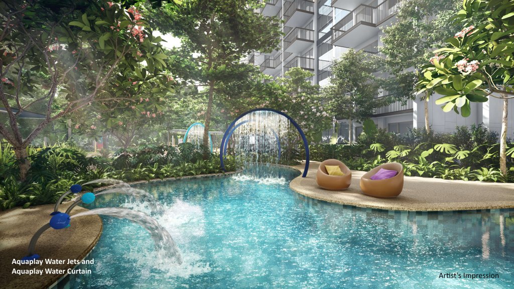 The Florence Residences swimming pool, Hougang, Singapore