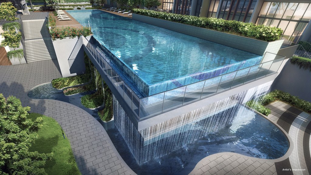 The Gazania swimming pool, Serangoon, Singapore