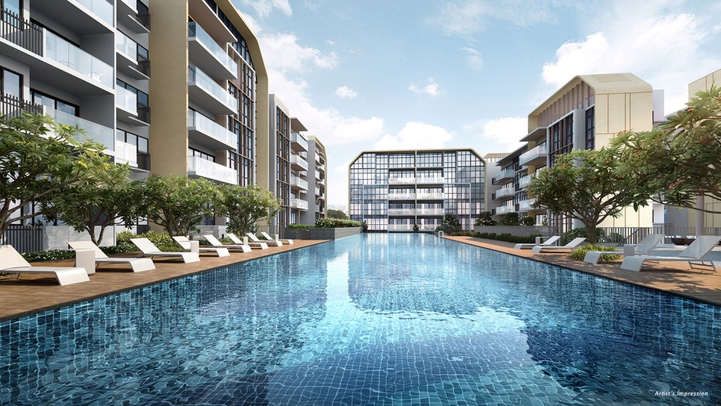 The Gazania swimming pool, Serangoon, Singapore