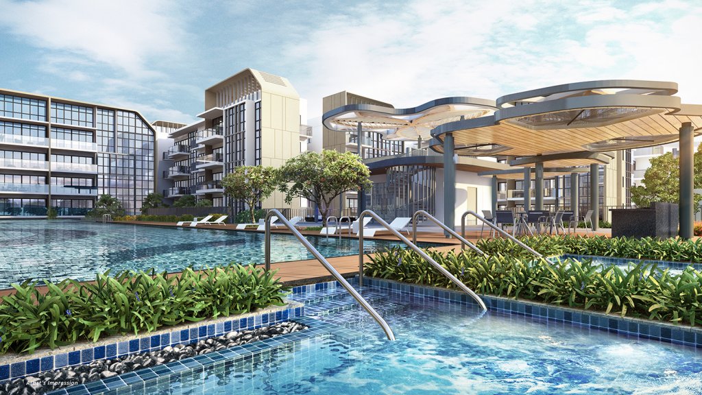 The Gazania swimming pool, Serangoon, Singapore