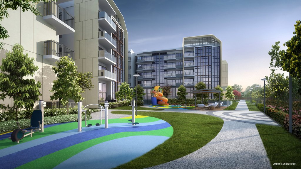 The Gazania outdoor area fitness corner kids pool playground and pavilion, Serangoon, Singapore